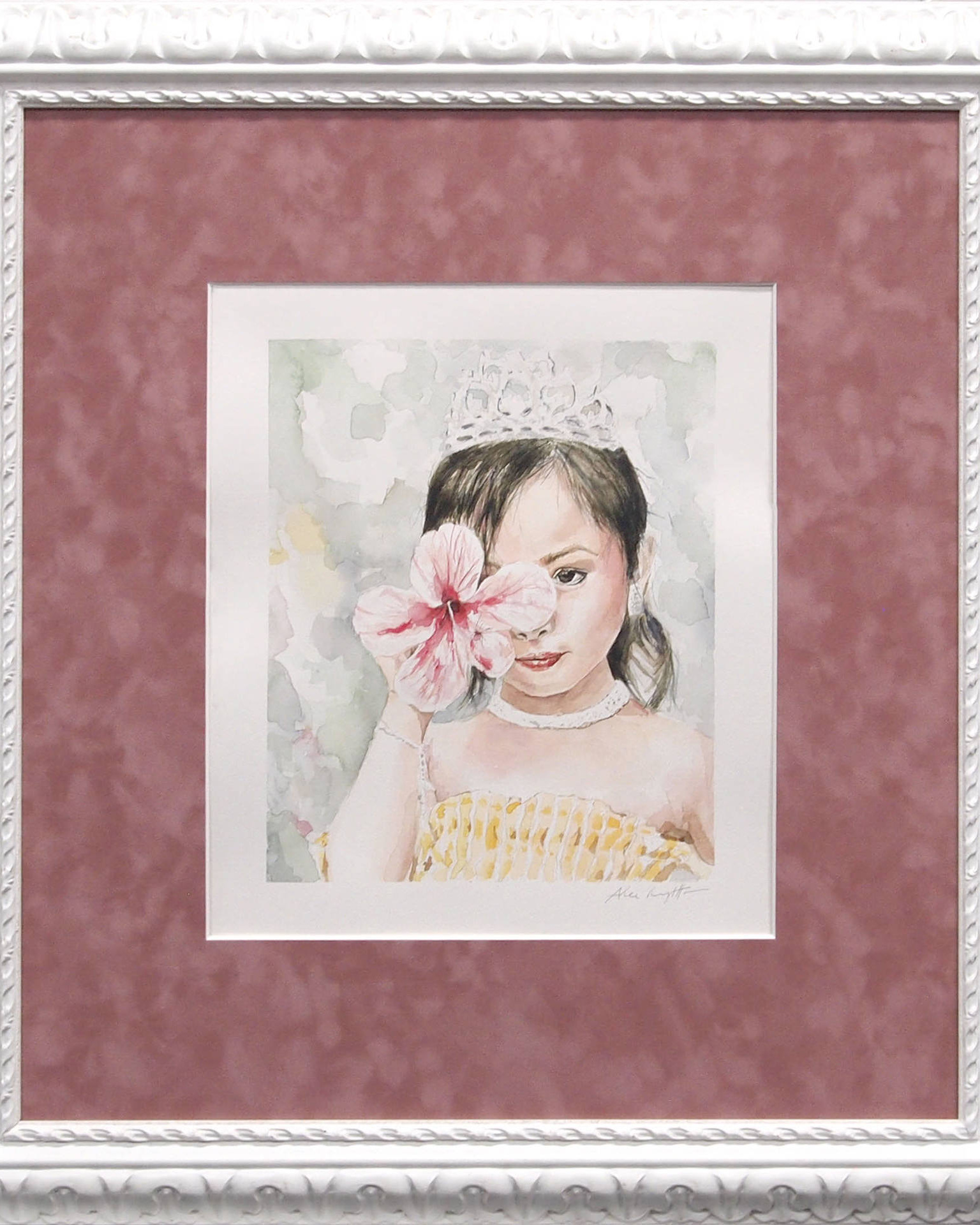 Princess Lilly - Watercolor 3 artwork princess lilly watercolor alex righetto 11252023 uai