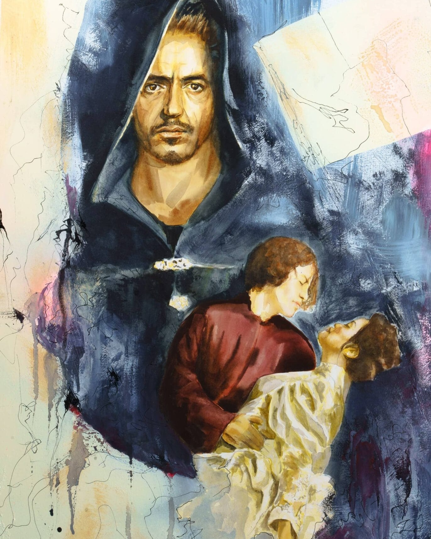 Robert-Downey-Jr-The-wedding-watercolor-Alex-Righetto-2021-single 1 Robert Downey Jr The wedding watercolor Alex Righetto 2021 single uai