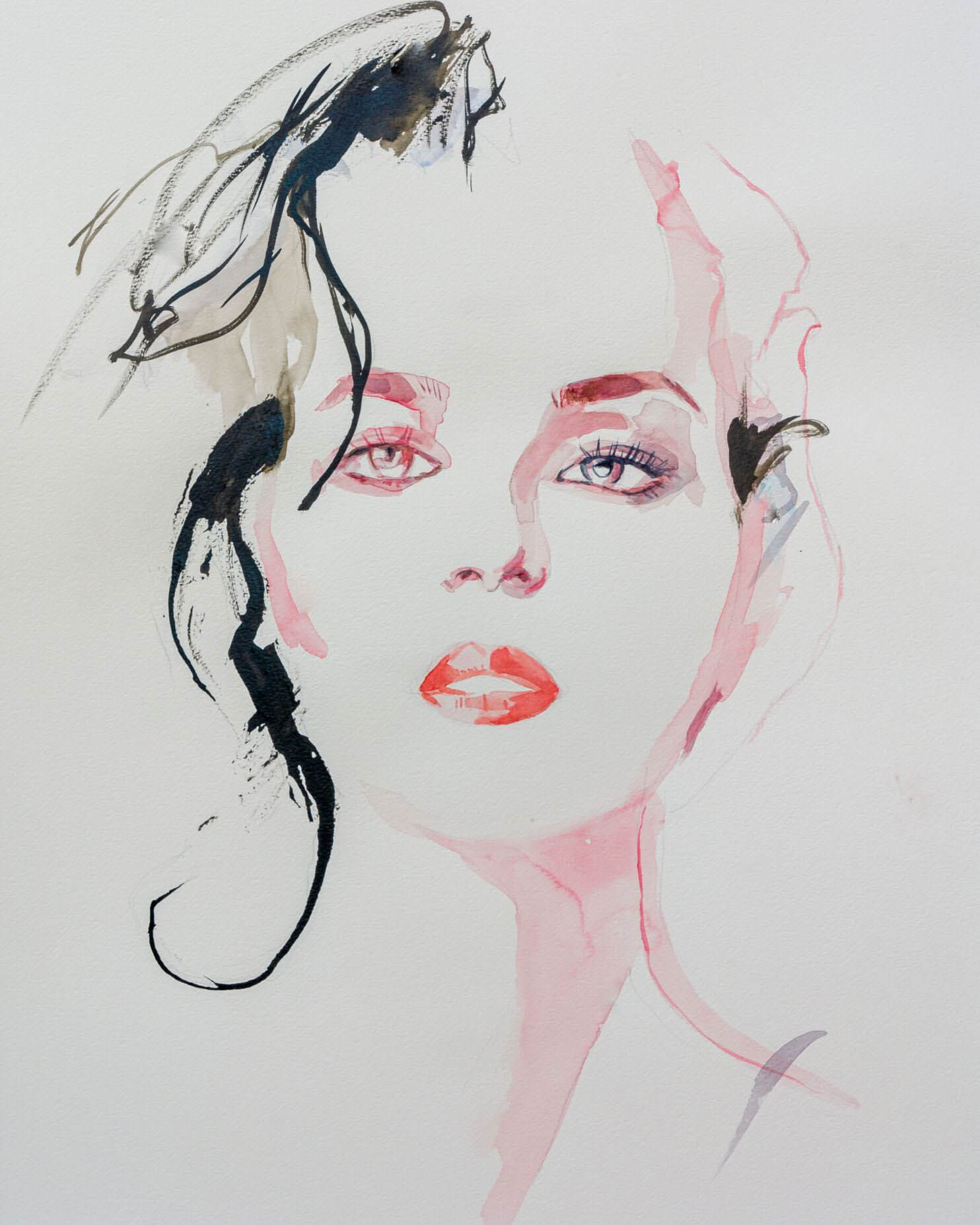 Dipinto femminile di Salomè. 6 artwork beautiful woman painting salome alex righetto 11262023 uai