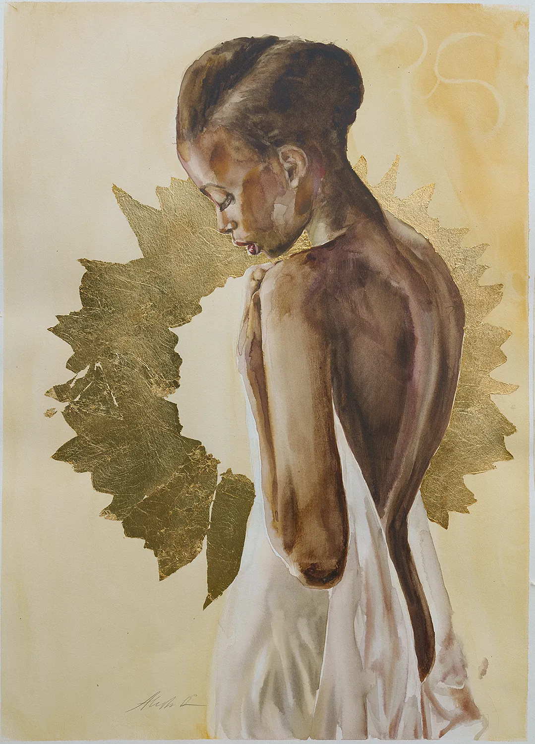 La Collezione Radiance 63 Golden Progenitor Alex Righetto watercolor 1