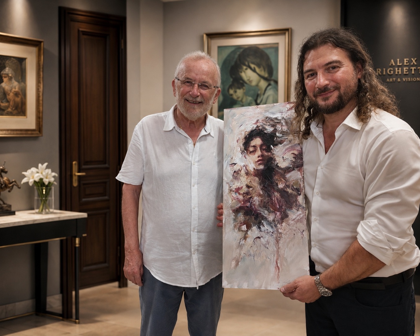 Alex Righetto dona un’opera d’arte in beneficenza 2 76122B2C CEAD 447F B23A 4E5B6A5540DA uai