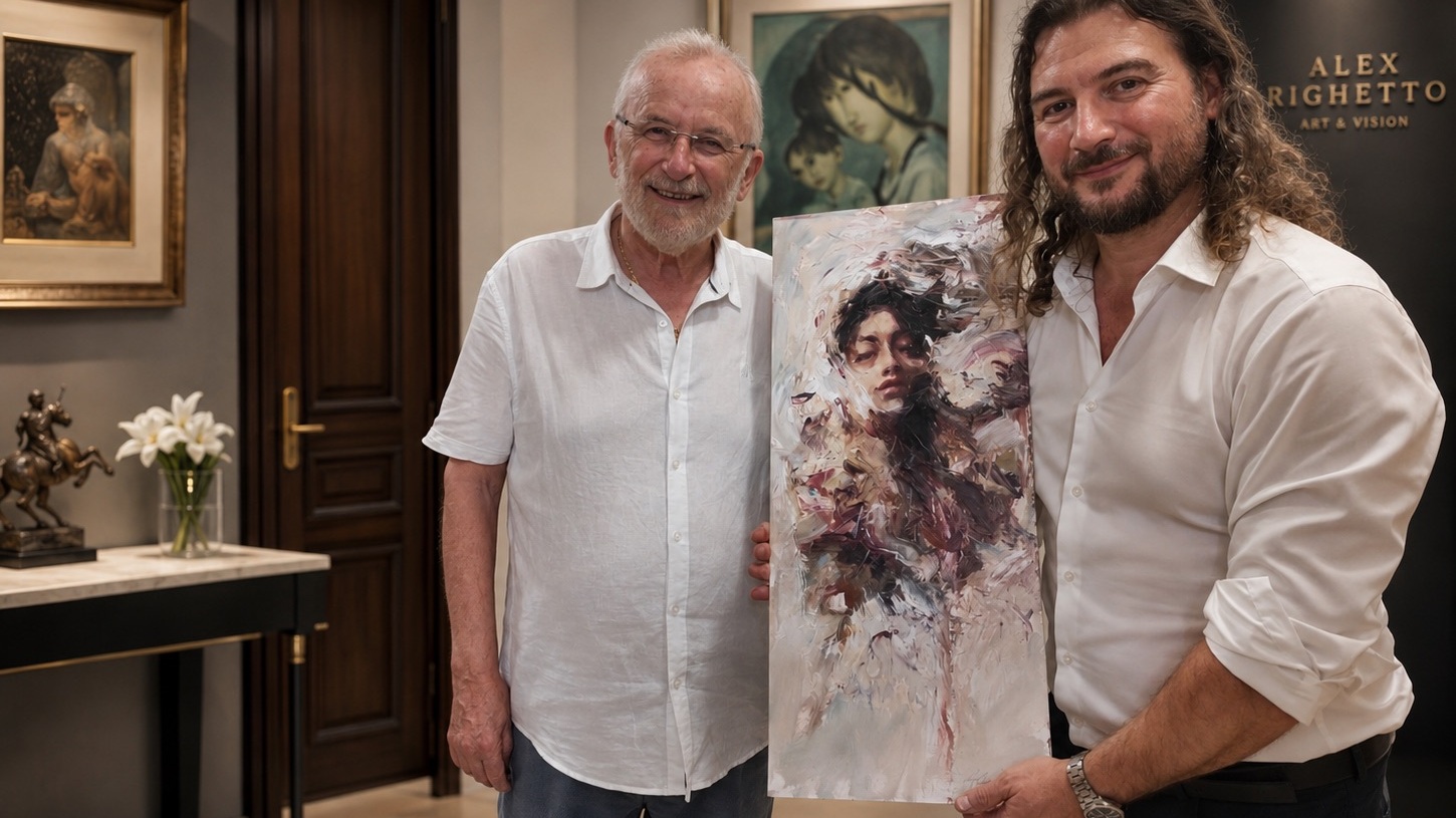 Alex Righetto dona un’opera d’arte in beneficenza 1 76122B2C CEAD 447F B23A 4E5B6A5540DA uai